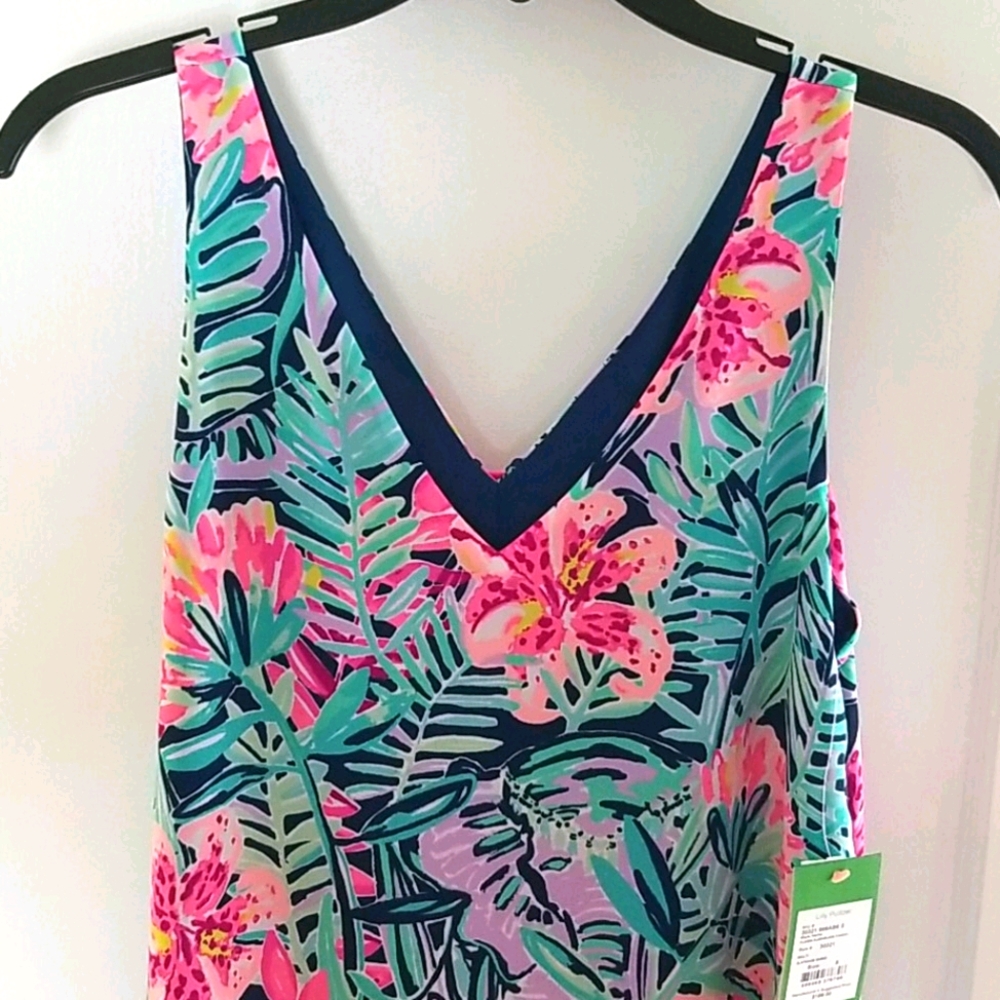 Lilly Pulitzer Sleeveless V Neck Dress NWT Small